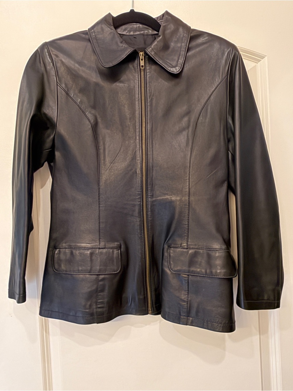 Borgo Antico, Italy Women’s Lightweight Black Leather Jacket